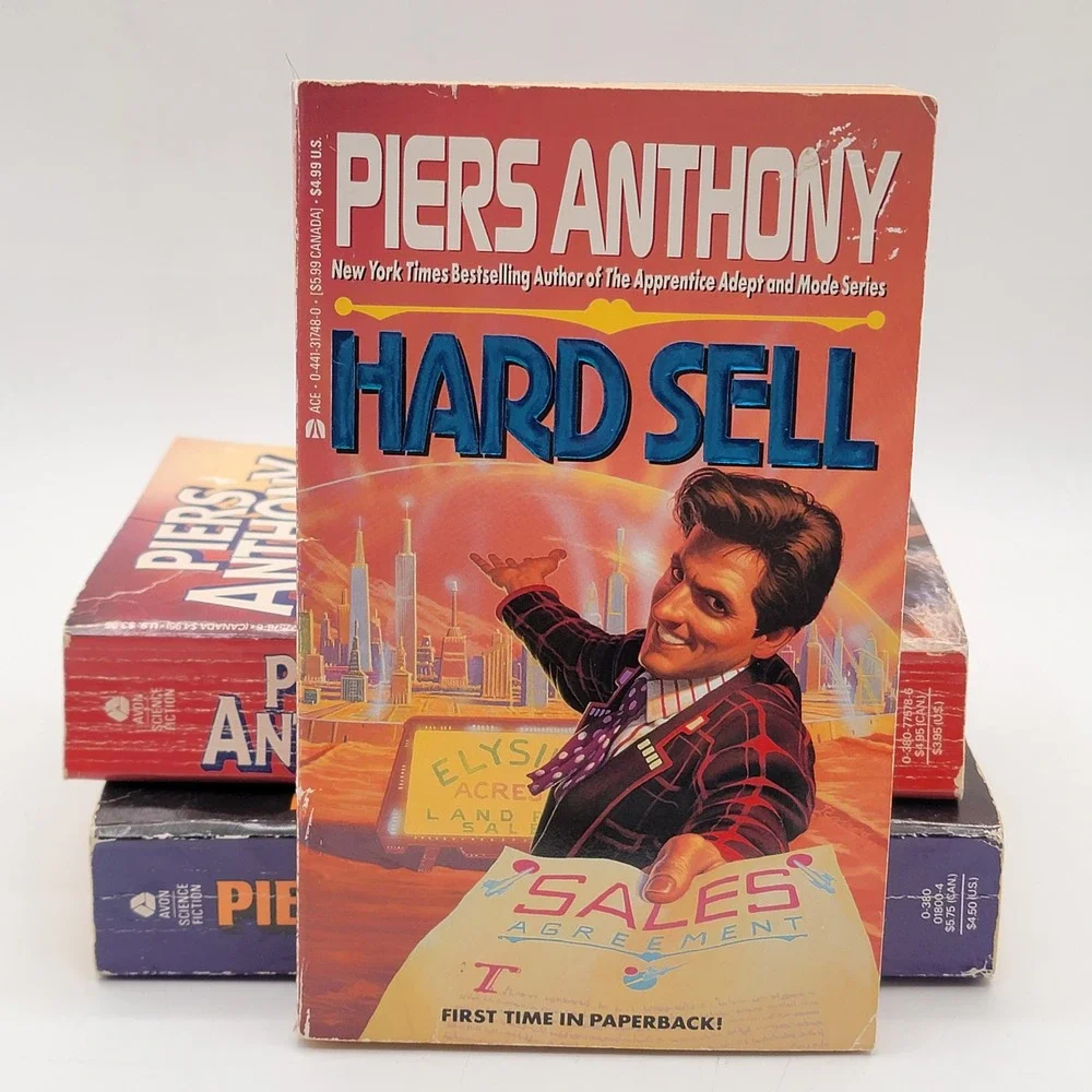 Piers‎ Anthony Sci-Fi Lot 4 Paperback Politician Hard Sell Mute Battle Circle